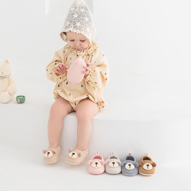 Baby Booties Newborn Shoes Infant Cotton Slippers Non-Slip Warm Ankle Boots for Boy Girl2