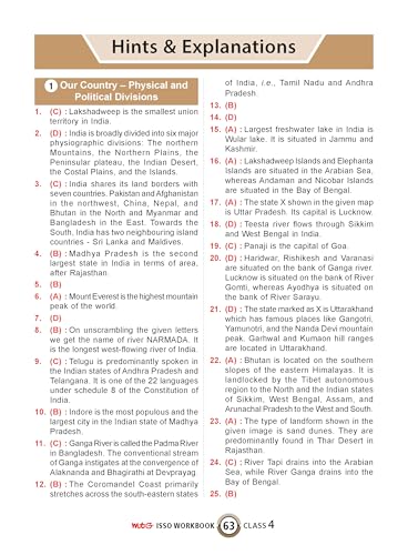 Image of MTG International Social-Studies Olympiad (ISSO) Workbook Class 4 - Chapter-wise MCQs with Achievers Section - SOF Olympiad Books For 2026-27 Exam