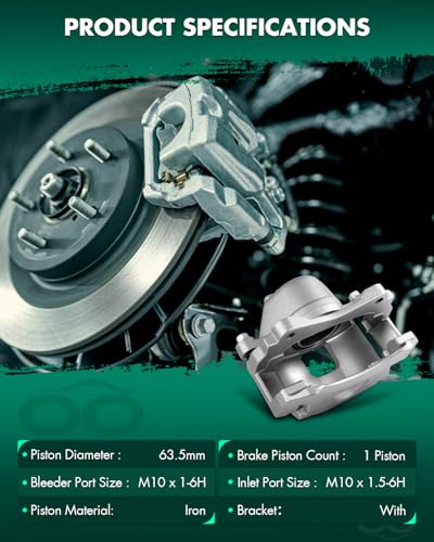 Image of SCITOO 1PC 18B4639A Front Passenger Side Disc Brake Caliper With Bracket