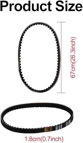 Miniatura 6 de HIFROM Correa de transmisión de repuesto premium para 4 tiempos GY6 49cc 50cc motores ciclomotor scooter Roketa Maui Sunl Baja Jonway Taotao 669 18