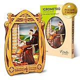 Higrómetro Fraile del Tiempo – Higrómetro de Cabello Monje del Tiempo, indicador tradicional del clima y la humedad – Fabricado en España (Clasico - Italiano)