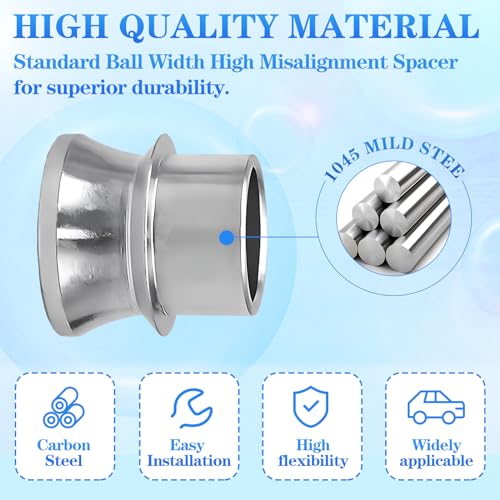 5/8" to 1/2" High Misalignment Spacer Heims Standard Ball Width,Rod End,Ends Heim Joint-4PCS thumbnail