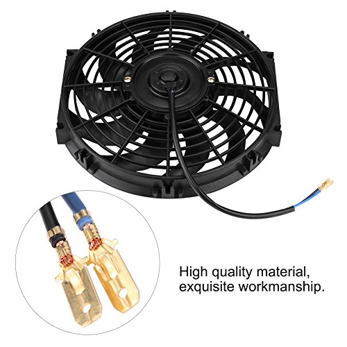Uniwersalny Wentylator Chłodnicy, 12 Cali, Elektryczny, ABS i Stal, 12V, 80W, do Samochodu