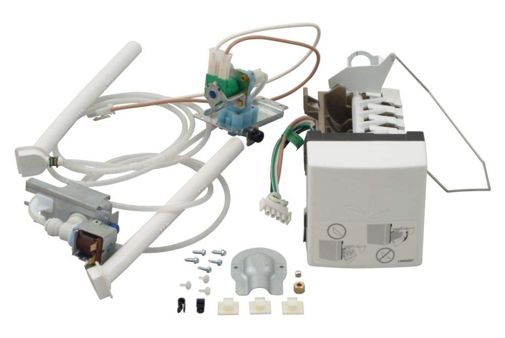 Whirlpool 4396418 Refrigerator Ice Maker Assembly (Replaces 1165807A, 4344173, 67001740, 67001740A, IC6, IC7, R0000209, Genuine Original Equipment Manufacturer (OEM) Part