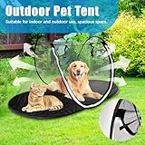 Outdoor-Haustierzelt, Tragbares Faltbares Haustiergehegezelt, Atmungsaktives Mini-Katzenzelt für Haustier, Außenspielzelt für Katzen Kleine Hunde auf Deck/Hof/Terrasse/Park/Camping