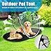 Outdoor-Haustierzelt, Tragbares Faltbares Haustiergehegezelt, Atmungsaktives Mini-Katzenzelt für Haustier, Außenspielzelt für Katzen Kleine Hunde auf Deck/Hof/Terrasse/Park/Camping