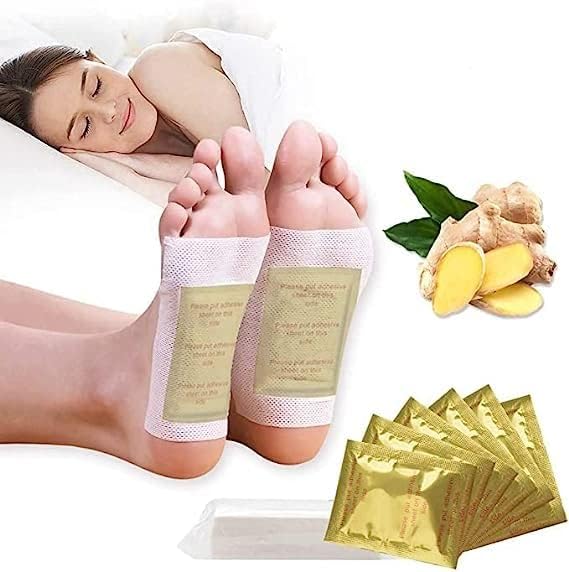 Acumart Natural Detox Foot Patches with Ginger Extract, Non-woven Fabric, Adhesive Sleep Aid Pads for Pain Relief, Stress Reduction, Better Sleep, Multi Color (1)-image-15