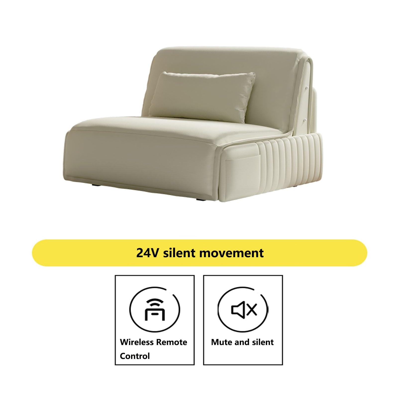 Divano letto pieghevole Divano letto pieghevole multifunzionale, comoda poltrona da soggiorno con schienale regolabile(110cm)