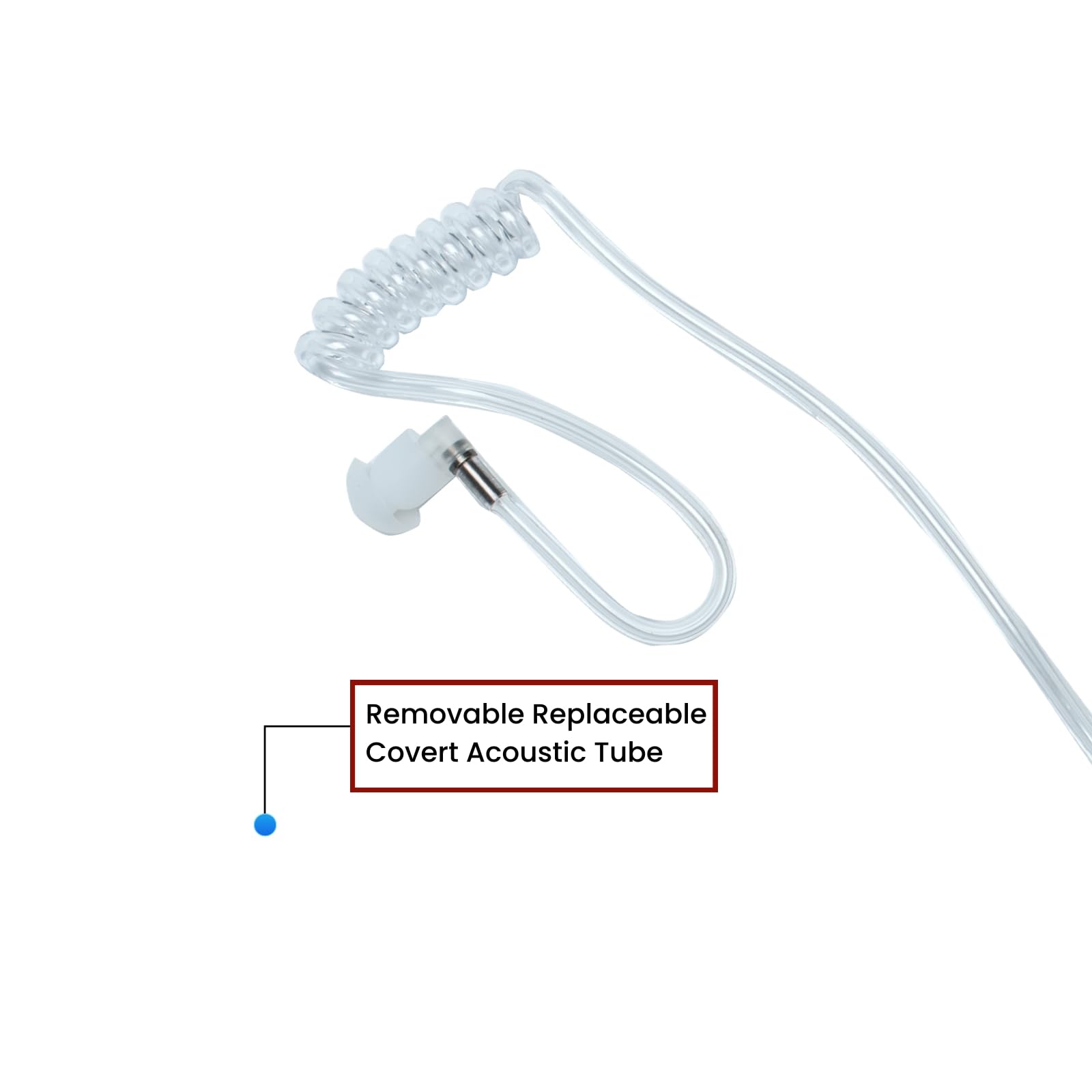 Auriculares de tubo acústico con micrófono PTT compatibles con Yaesu VX-6R VX-7R FT-270R, Standard Horizon HX210 HX370s HX380 HX400 HX870 HX890 EVX-S24 Walkie Talkie de 2 vías
