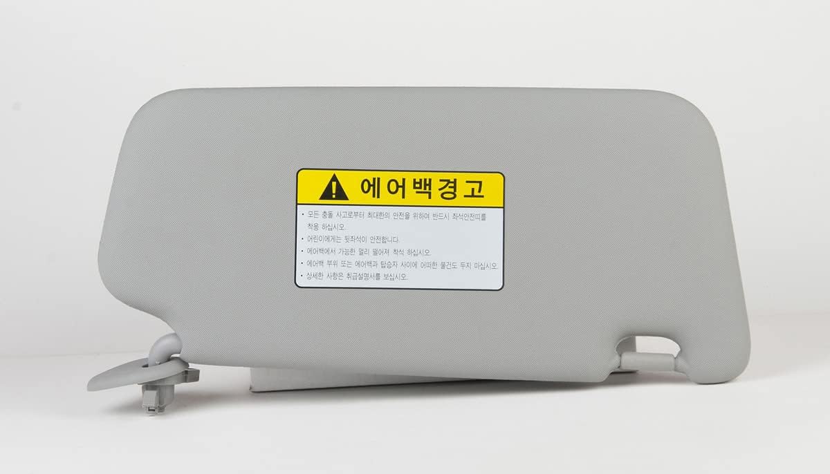Hyundai Genuine Front Sun Visors (LH & RH) Gray 85220-1E020QS/85210-1E020QS
