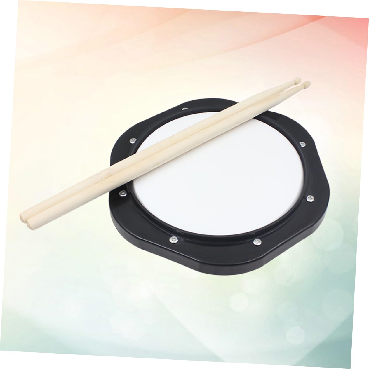 Abaodam Pad Allenamento Batteria 10 Pollici Nero in Plastica