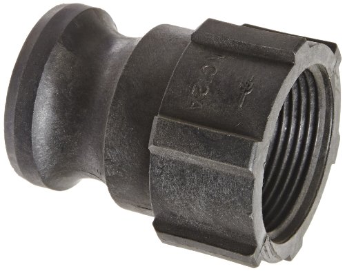 PT Coupling Basic Standard Series 12A Polypropylene Cam and Groove Hose Fitting, Poly A-Adapter, 1-1/4