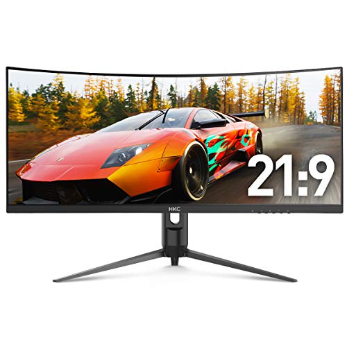 HKCウルトラワイドモニター 大画面34インチ湾曲144Hz JAPANNEXT 34インチ VAパネル搭載 165Hz対応 UWQHD(3440x1440