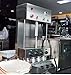 INTSUPERMAI Commercial Hand-held Pizza Cone Maker Forming Machine 4 Dies + Electric Rotational Pizza Cone Oven with 12 Stainless Steel Cone Bases for Restaurant Commercial Use 110V