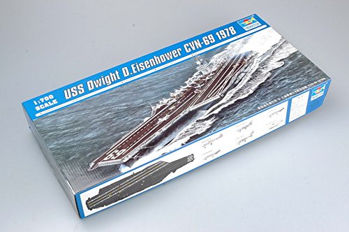 Modellino Nave Da Guerra Uss Dwight D. Eisenhower Cvn-69 1978 Scala 1: 700