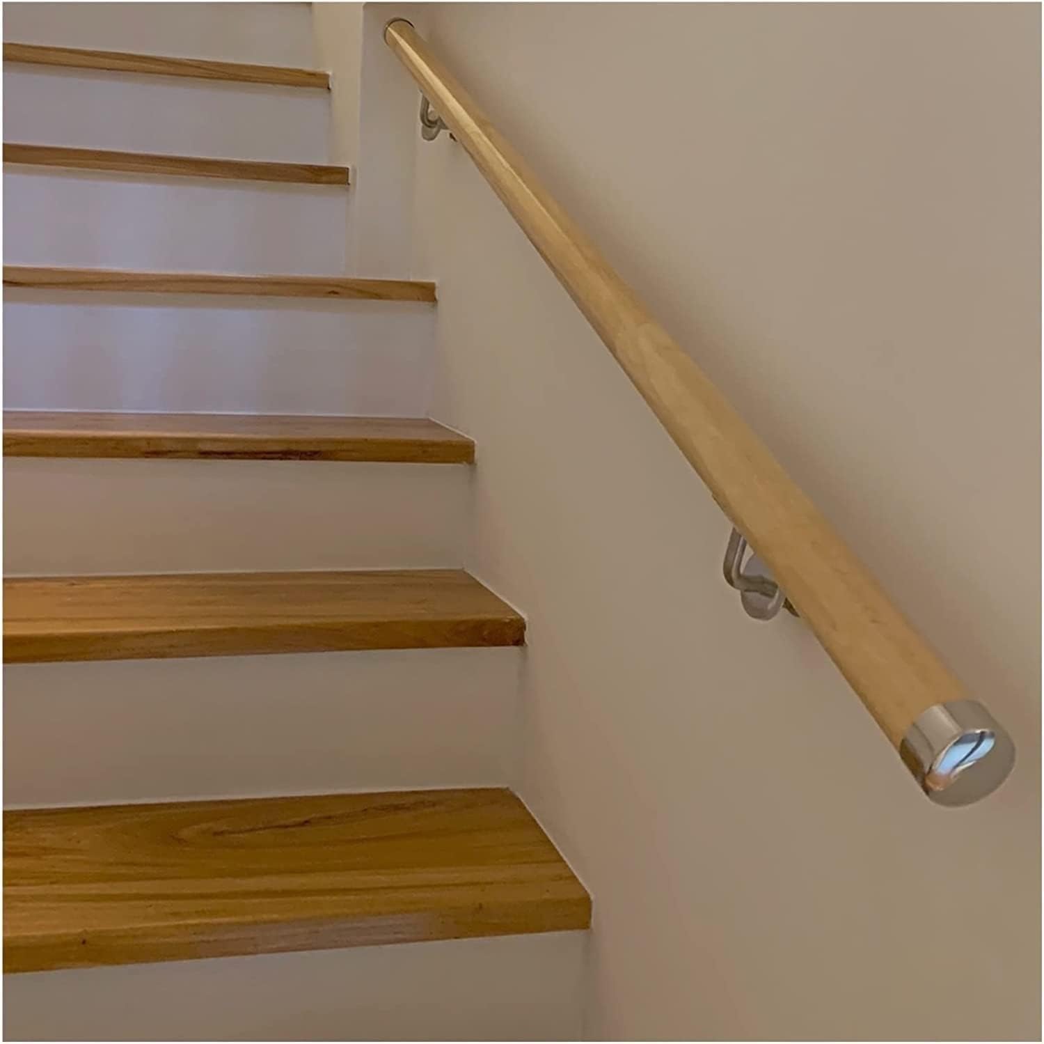 Garde-corps d'escalier antidérapant en bois sécurisé pour la famille