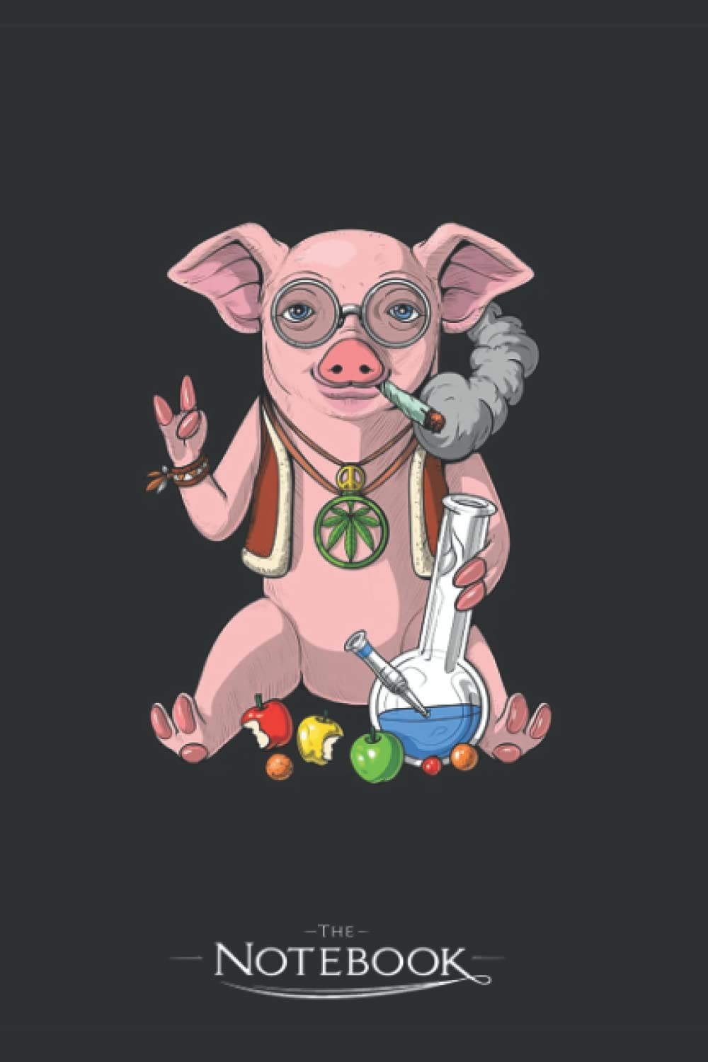 Pig Smoking Weed Notebook: Amazing Notebook GRATITUDE Notebook / Journal Gift, 120 Pages, 6x9 inches