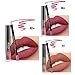 Coosa 3Colors Matte Velvety Matte Liquid Lipgloss & Lip Liner Set Long Lasting Waterproof Liquid Lipstick Set (6 PCS)…