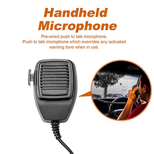 Yhaavale Cjb200P Amplifier Police Siren & Black Plastic Square Speaker,Dc12V 200W 9 Tones Wired Handheld Microphone Loudspeaker Emergency Siren Electronic Pa System #TOP5