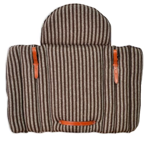 Grupera de lana Grazalema con protección de concha | Modelo Jerezana | Equipamiento para el caballo | Producto de Guarnicionería | Tradición artesana | Los Nietos
