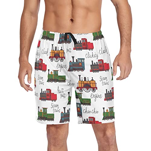 Christmas Gnome Snow Pajama Bottom Shorts for Men Soft Casual Sleep Lounge Shorts with Pockets S - XXL - Main Image