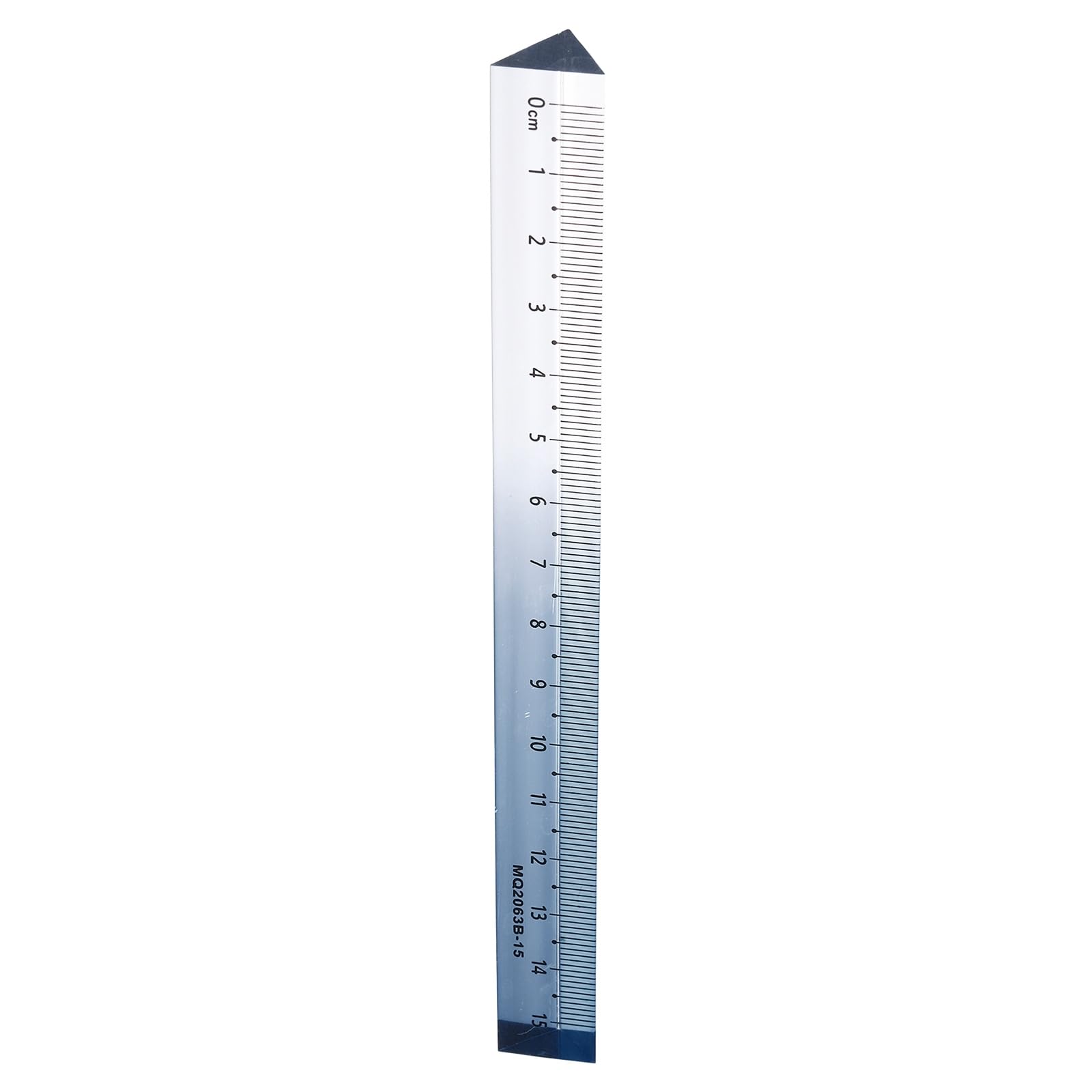 sourcing map Acrylic Clear Straight Rulers 15cm Metric Transparent Gradient Three-Dimensional Plastic Ruler Square Cube Measuring Tool for Classroom Office Home, Gray