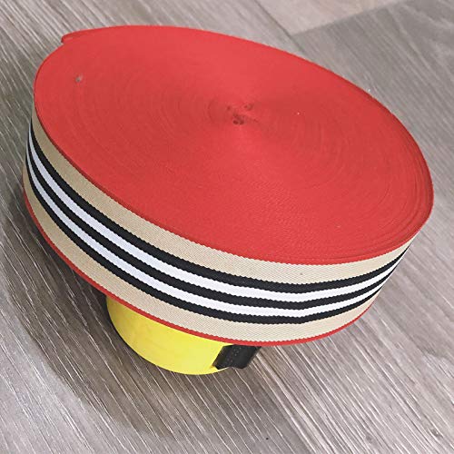 5M Plastic Sequinslight Silk Color Stripe Computer Jacquard Color Ribbon Clothing Accessories Can Be Customized - (Color: 2.5 Cm Width 5M)