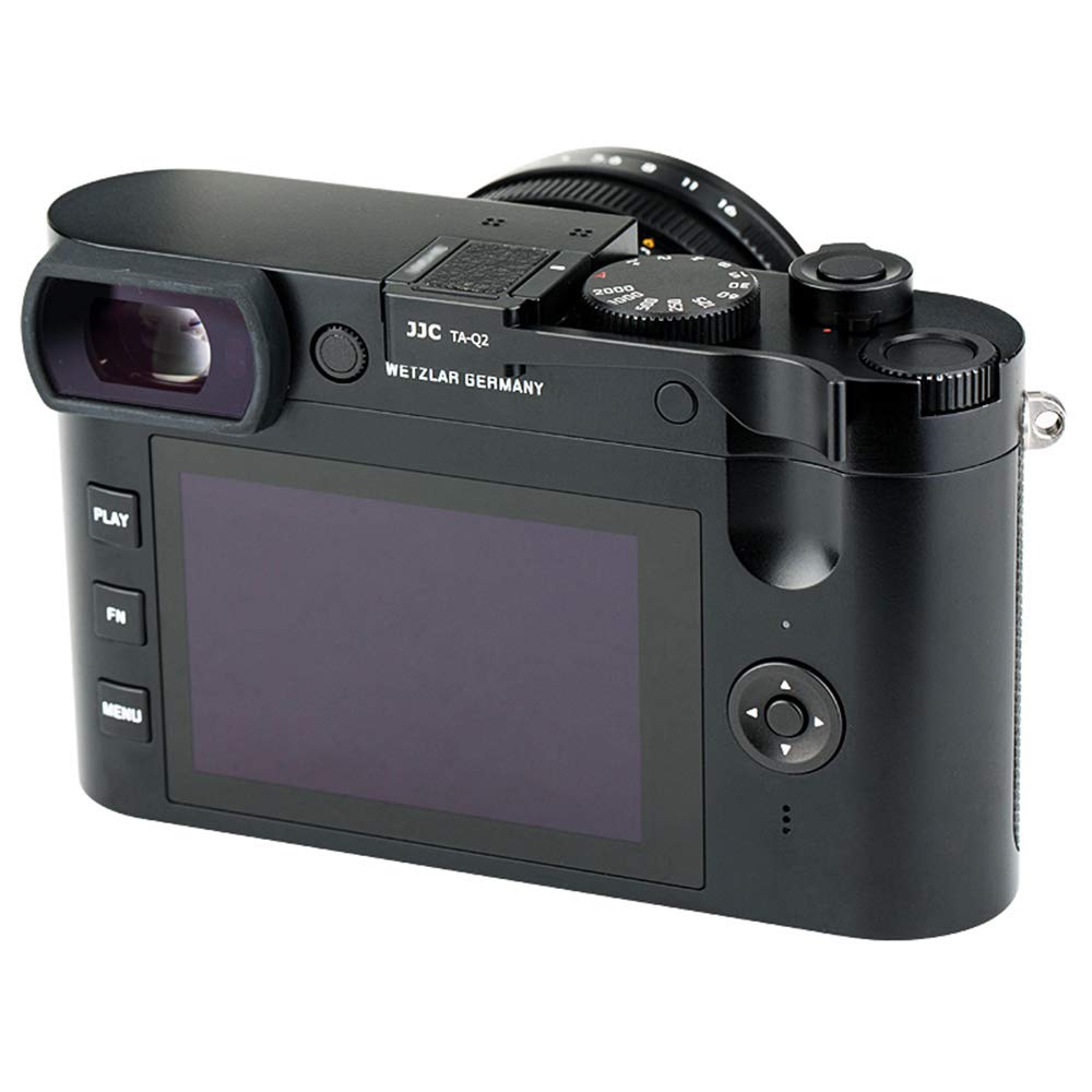 JJC Uchwyt kciuka w górę gorącej stopki do aparatu Leica Q2 DSLR, uchwyty kciuki w górę, lepsza równowaga i wygoda chwytu - srebrny