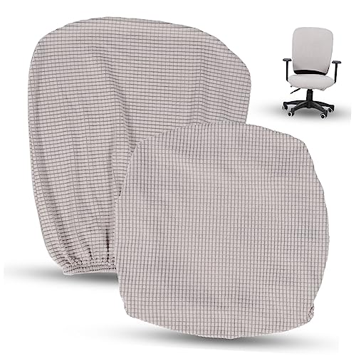 Funda elástica para silla de oficina protector de asiento y respaldo 2