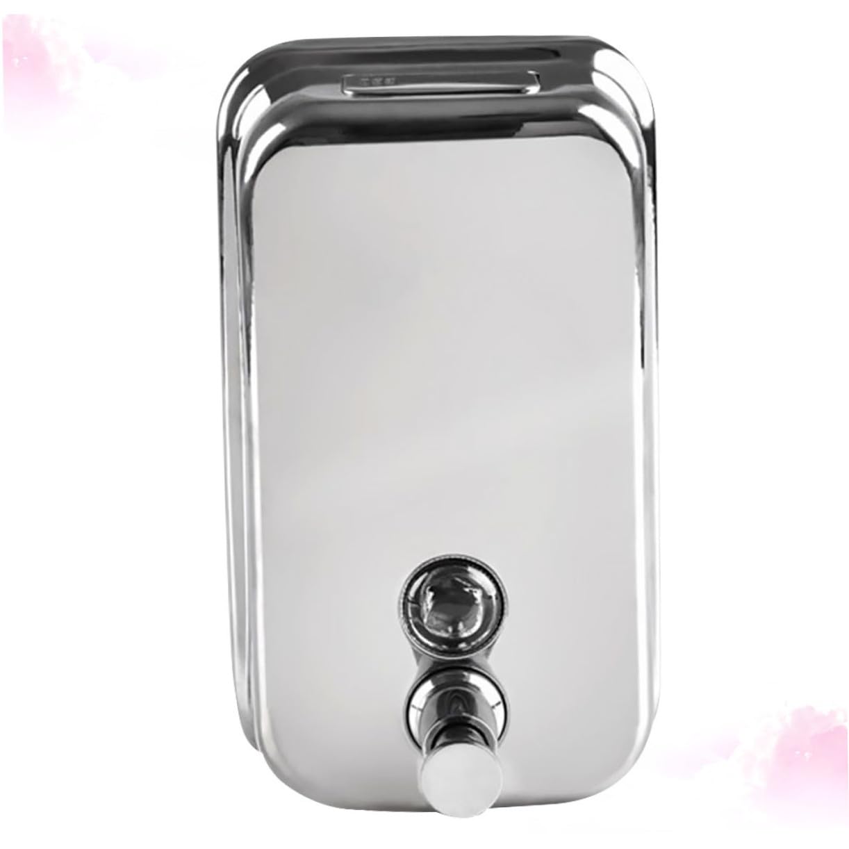Gadpiparty Dispenser di Sapone Liquido Design da Parete Ricaricabile in Acciaio Inossidabile 1000ml Dosatore Manuale Resistente e Pratico per Bagno e Hotel