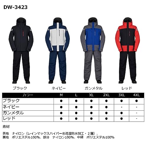 ダイワ(DAIWA) レインマックスハイパー ハイロフトウィンタースーツ DW-3423 メンズ レッド 釣り フィッシング 6枚目