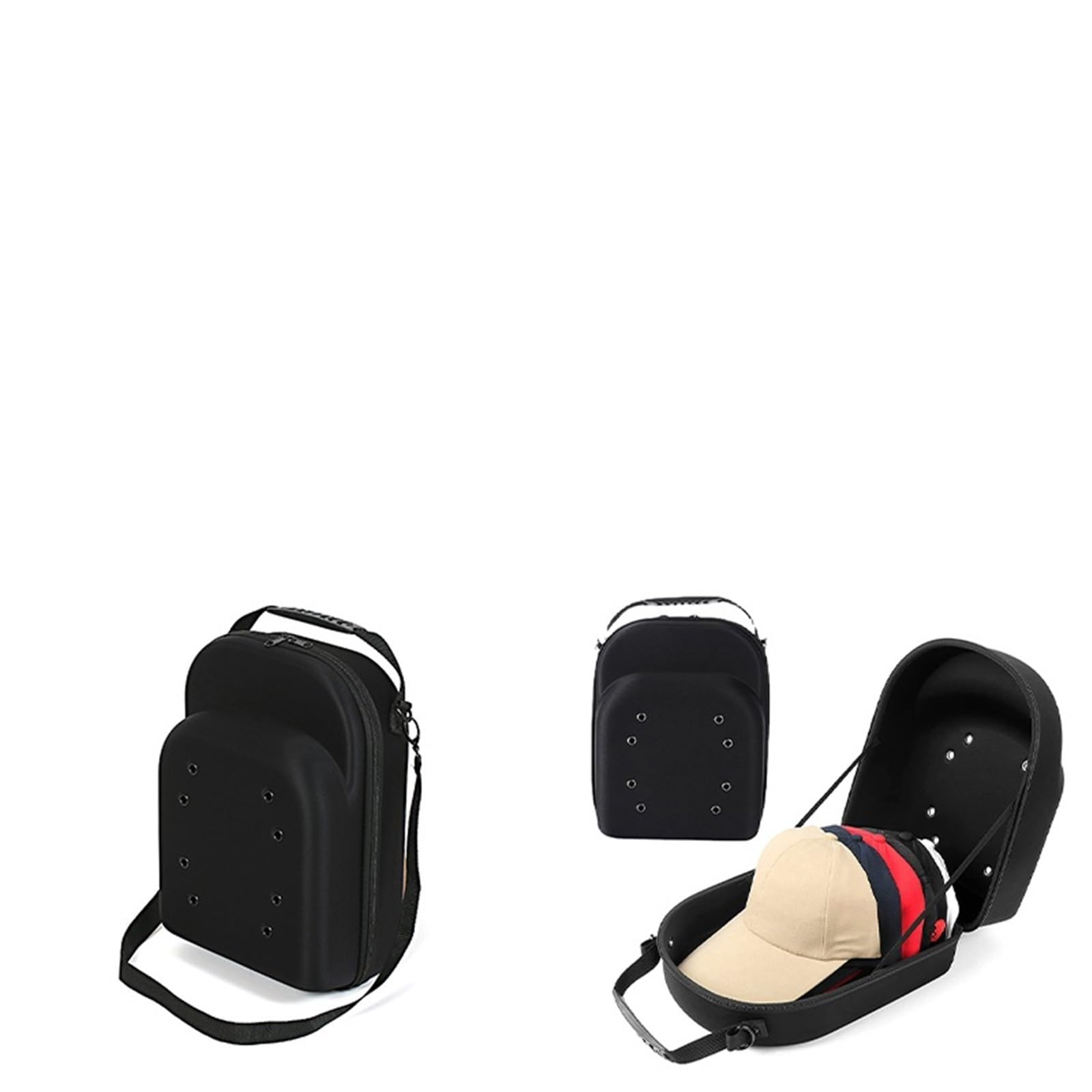 Estuche de almacenamiento gorras portátil, mochila porta sombrero, ajustable, De Viaje, estuche rígido for viaje, hogar Para Sombrero