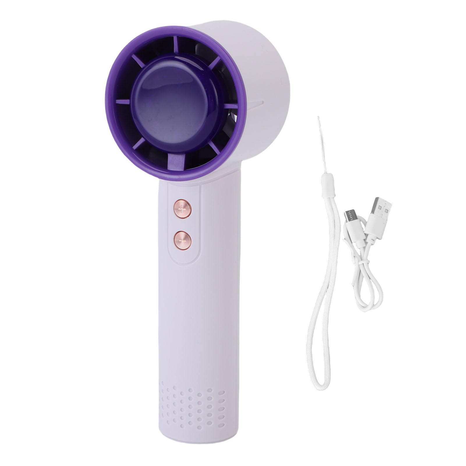 Ventilador pequeño portátil contra el calor sofocante con batería USB de larga duración