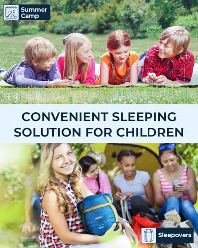 Image of Sleeping Bag, Ohuhu 3 Season Warm Weather Lightweight Portable Sleeping Bags Adult Kids Backpacking Sleeping Bag with Carry Bag for Camping Hiking Backpacking and Outdoors 15-22℃