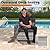 MAISON BACKYARDS 6-Seat Modern Outdoor Wicker Rattan Patio Furniture Set with 55,000 BTU Fire Pit Table, Thick 4? Cushions, All-Weather Dual-Strand Rattan, Rust-Resistant Steel Frame,Black