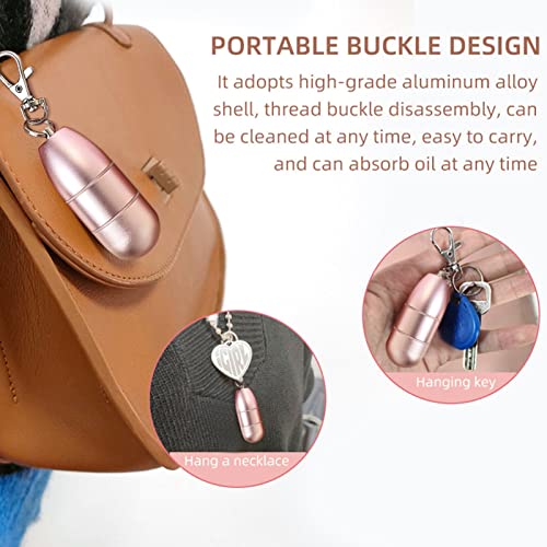 ZJTY Ölabsorbierende Rolle Vulkanstein | Doppelköpfiger ölabsorbierender Volcanic Face Roller - Tragbares… - Image 5