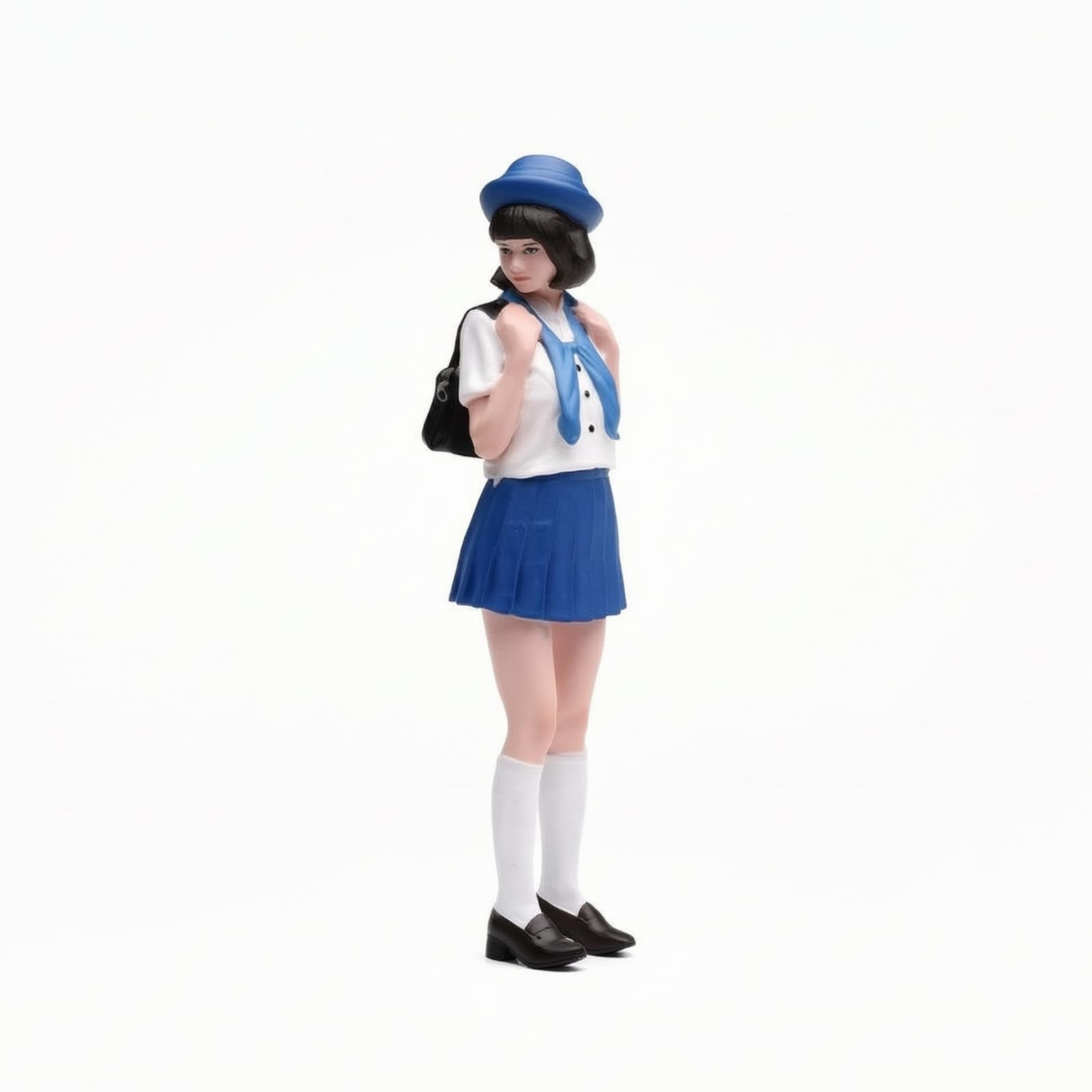 Miniatura Mujer Caminando Figura Estatua Resina de Escena con Ropa y Expresión Natural para Fotografía Creativa Adecuada para Dioramas Personalizados, 1/18