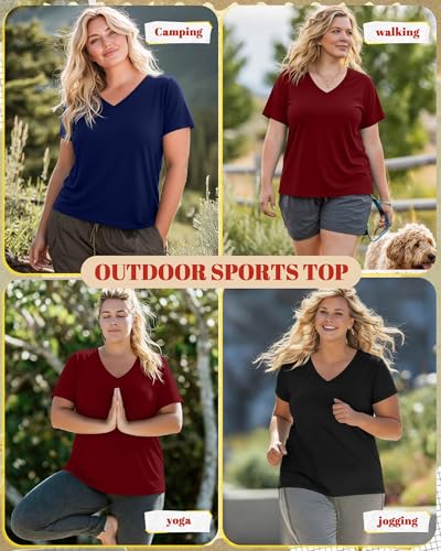 Image of Neer 3 Pack Plus Size Women's T-Shirts