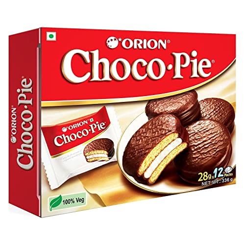 ORION Choco Pie – Chocolate Coated Soft Biscuit 12 Pcs Pack, 336 g ORION Choco Pie – Chocolate Coated Soft Biscuit 12 Pcs Pack, 336 g