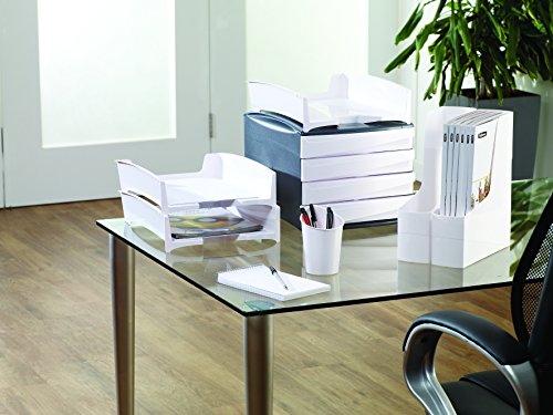 Fellowes Briefkorb G2Desk aus 80% Recyclingmaterial, stapelbar, 1 Stück, weiß