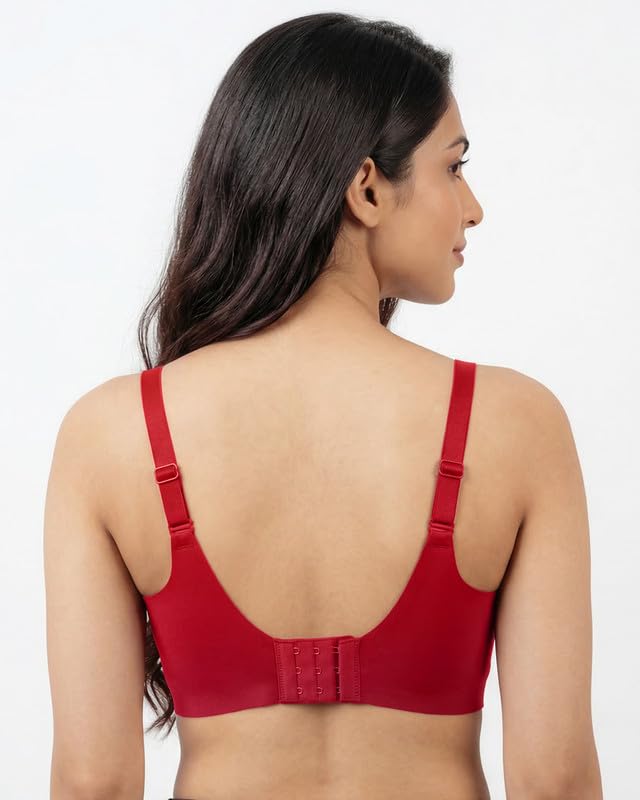 Image of Women's Cotton Padded Full Coverage Bonded Bra | Seamless T-Shirt Bra | Wire-Free | Breathable Cotton Fabric | Elastic-Free Bottom Band & Armholes | No Marks, No Digging | Pack of 1
