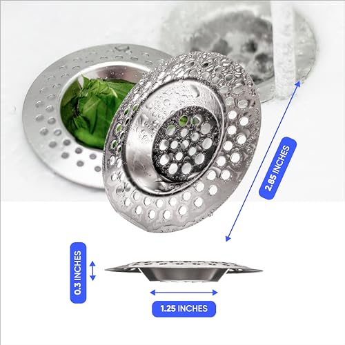 Colador para fregadero y bañera acero inoxidable 3 in miniatura 5