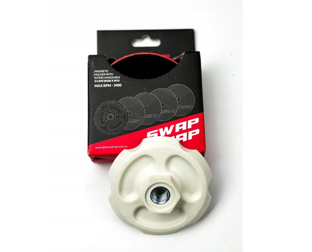 Adaptador Magnetico con soportes intercambiables SENDI SwapCap 4x100mm - Diseñada para mas eficiencia y rapidez cambiando de Disco - Innovador sistema magnetico - Hasta 3400rpm.