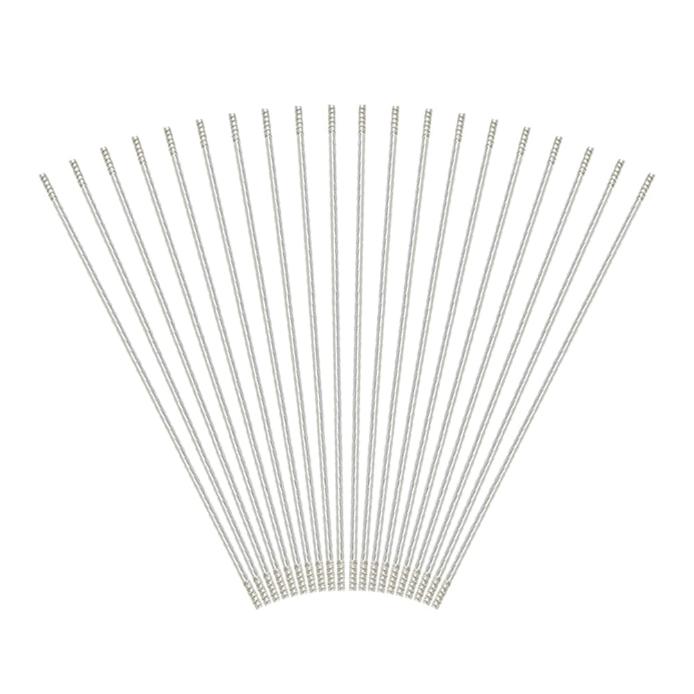 50 Pcs 117 mm Metal Blank Bars for Beadable Pens Metal Beadable Pen Rods Stainless Steel Beaded Pen Extenders Bead Pen Bars Beadable Pen Replacement Parts DIY Pens Making Kit for Beads