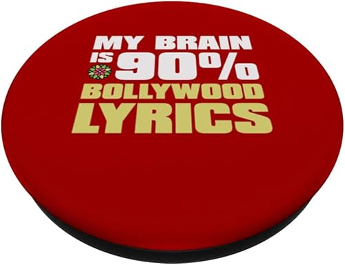 Miniatura 2 de Bollywood- India- My brain is 90% Bollywood lyrics PopSockets Swappable PopGrip