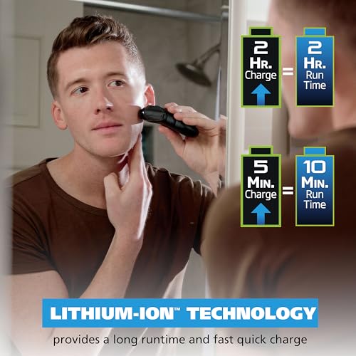 Image of Wahl Compact Rechargeable Lithium Ion Shaver Kit with Hygienic Rinseable Foils & Cutter Bar with Dual Flexible Foils that Move with the Contours of Your Face - 7065