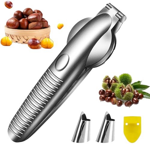 Cortador de Castañas, Alicates Castañas, Abridor Castañas, Cortador de Castañas de Acero Inoxidable, Abridor Castañas Acero Inoxidable, Chestnut Cutter Opener, Pinza Castaña, Herramientas de Cocina