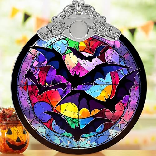 Jocidea Bat Hanging Ornament Glass Ornament - Christmas & Halloween Decoration - Keepsake Gift