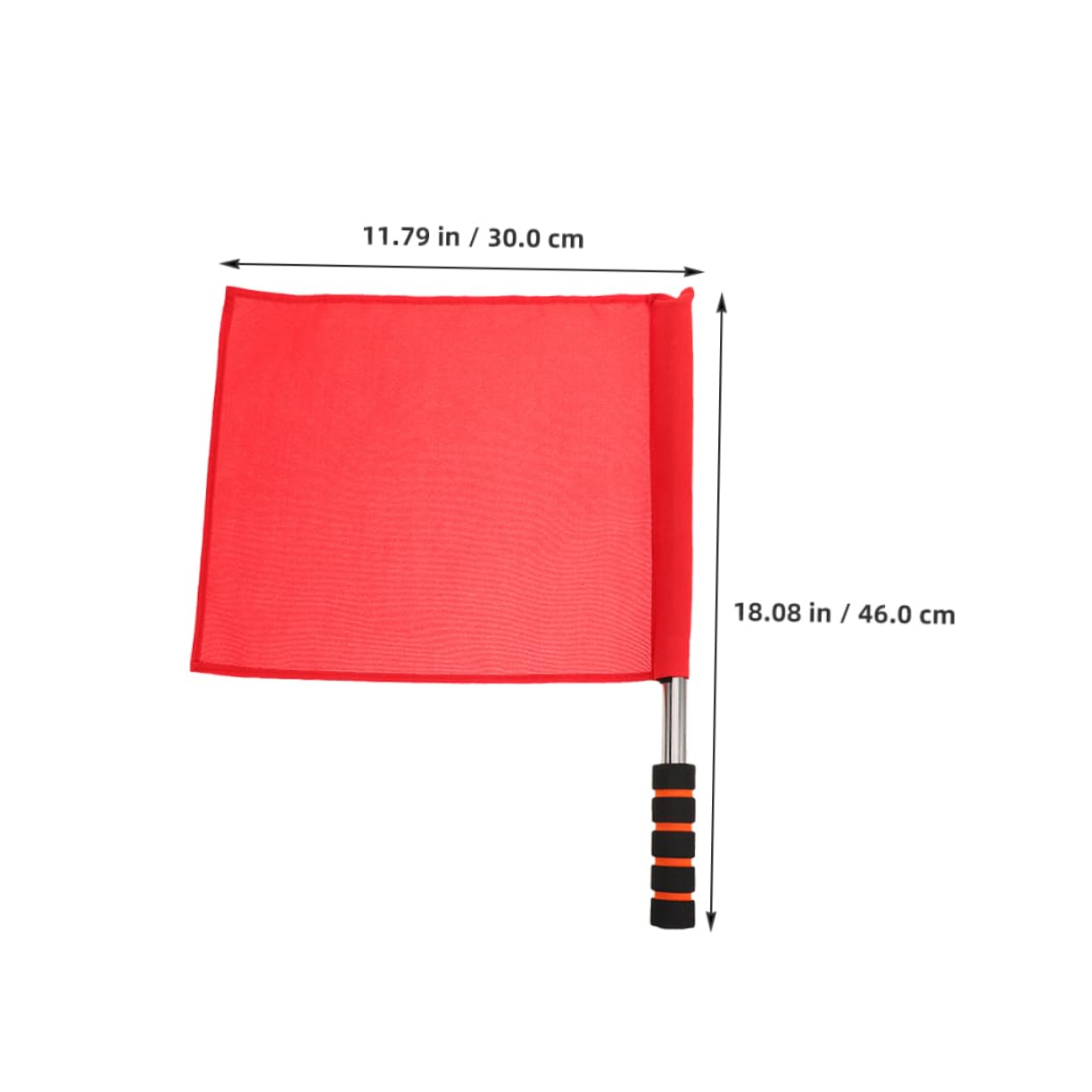 GOOHOCHY Traffic Flag Set 4 Stainless Steel Signal Flags for Soccer Referees Volleyball Linesmen Sports Commanding Easy to Carry