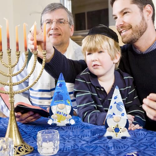 Gehydysetof2hanukkahgnomesplushchanukahchristmasdecorationgnomehandmadescandinaviantomtestuffedxmasdecorforhomekitchentieredtraywhitenavyblue Urban Country Home Decor Gehydy set of 2 hanukkah gnomes plush chanukah christmas decoration gnome handmade scandinavian tomte stuffed xmas decor for home kitchen tiered tray white navy blue urban country home decor